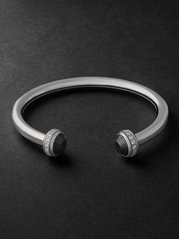 Possession 18-Karat White Gold, Diamond and Ceramic Cuff Possession 18-Karat White Gold, Diamond and Ceramic Cuff