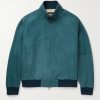 Rain System Suede Bomber Jacket