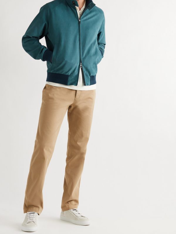 Rain System Suede Bomber Jacket - OU