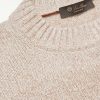 Striped Silk, Camel and Cashmere-Blend Sweater - CU
