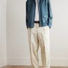 Padded Silk-Twill Bomber Jacket - OU