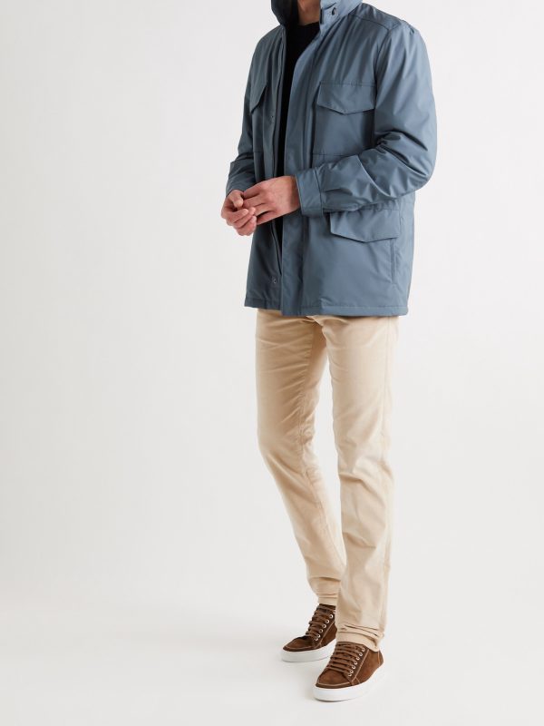 Slim-Fit Stretch-Cotton Corduroy Trousers - OU Slim-Fit Stretch-Cotton Corduroy Trousers - OU