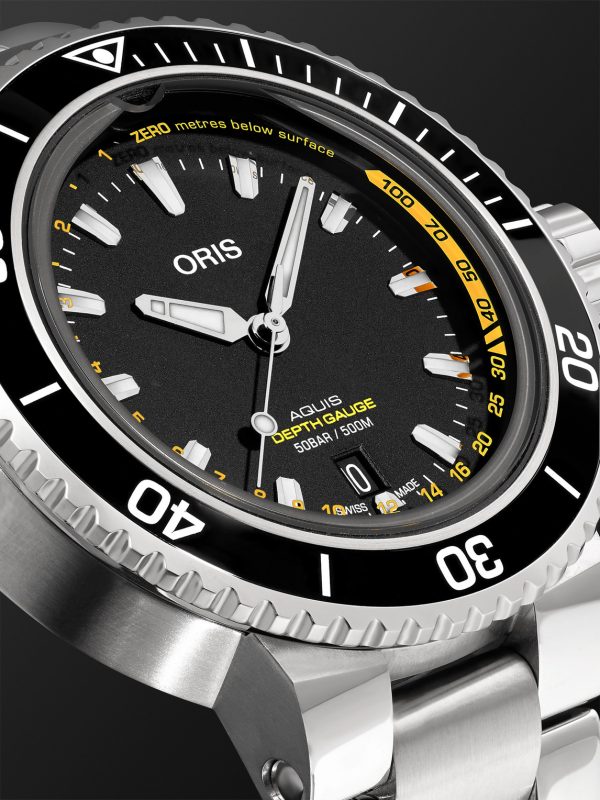Aquis Depth Gauge Automatic 45.8mm Stainless Steel Watch, Ref. No. 01 733 7755 4154-Set MB - CU