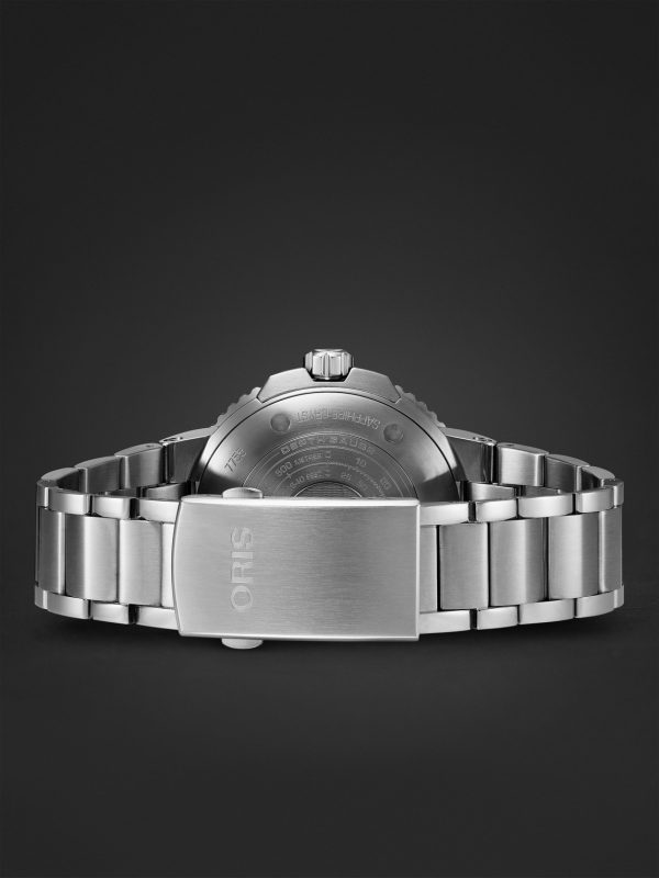 Aquis Depth Gauge Automatic 45.8mm Stainless Steel Watch, Ref. No. 01 733 7755 4154-Set MB - E2