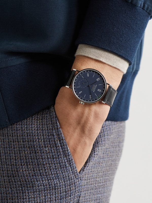 Tangente Neomatik 41 Automatic 41mm Stainless Steel and Cordovan Leather Watch, Ref. No. 182 - OU Tangente Neomatik 41 Automatic 41mm Stainless Steel and Cordovan Leather Watch, Ref. No. 182 - OU
