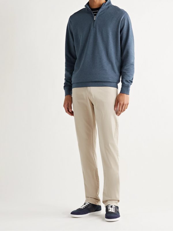 Ultimate Stretch Cotton and Modal-Blend Sateen Trousers - OU Ultimate Stretch Cotton and Modal-Blend Sateen Trousers - OU