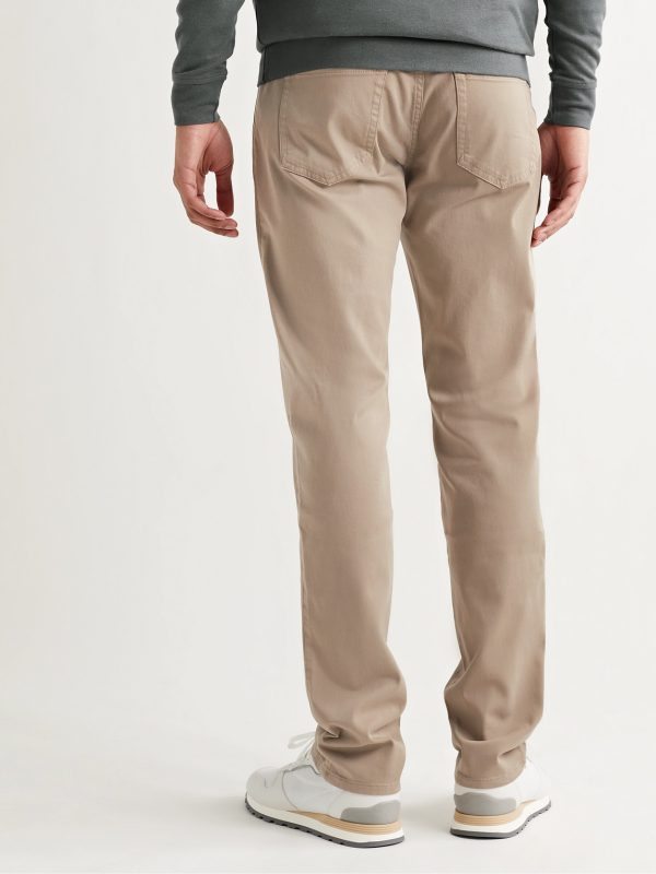 Ultimate Stretch Cotton and Modal-Blend Sateen Trousers - BK