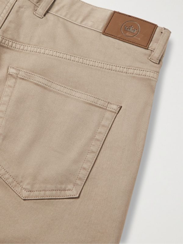Ultimate Stretch Cotton and Modal-Blend Sateen Trousers - CU