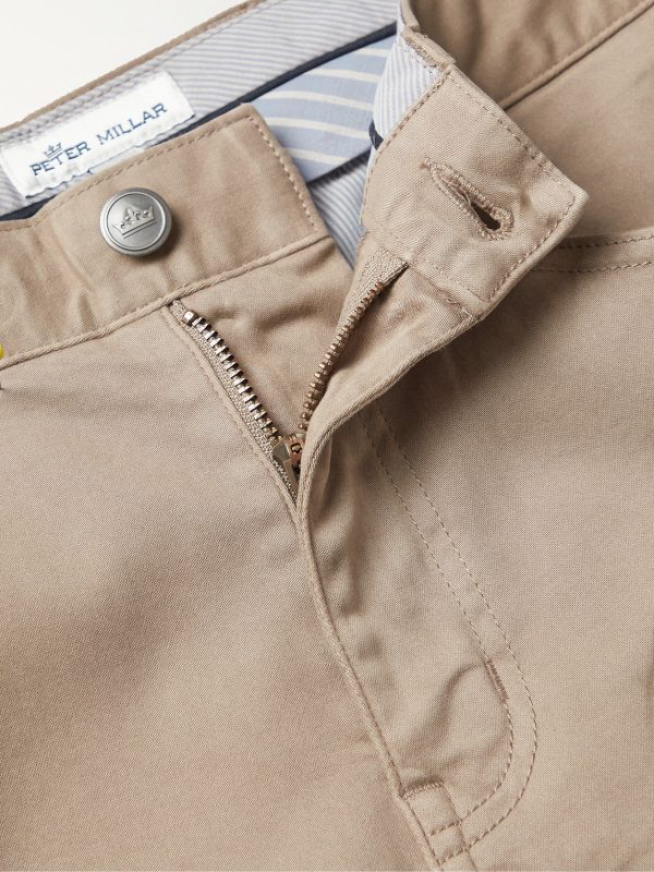 Ultimate Stretch Cotton and Modal-Blend Sateen Trousers - E1