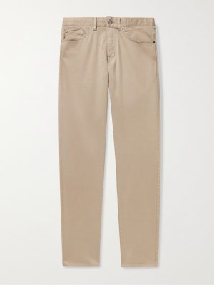 Ultimate Stretch Cotton and Modal-Blend Sateen Trousers Ultimate Stretch Cotton and Modal-Blend Sateen Trousers