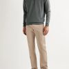 Ultimate Stretch Cotton and Modal-Blend Sateen Trousers - OU