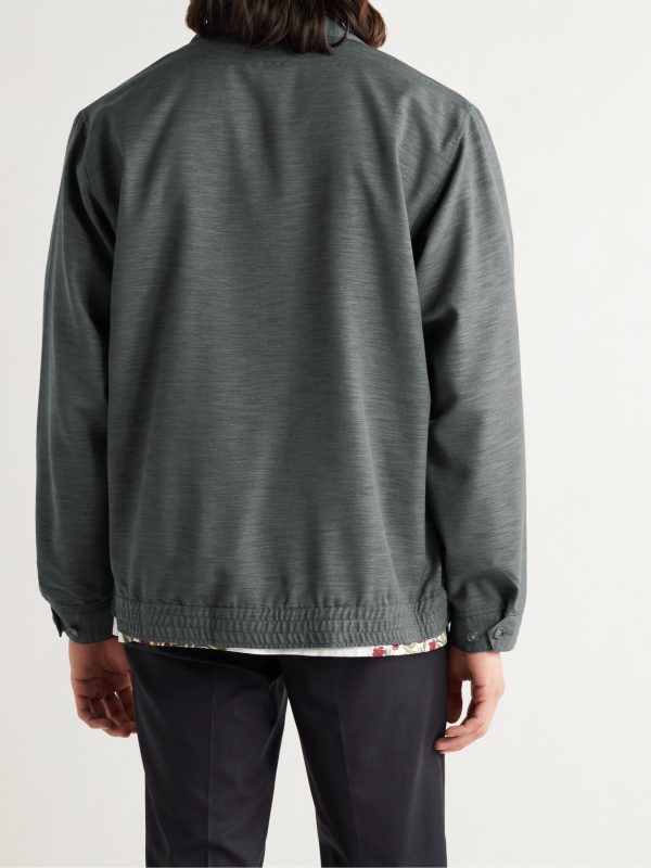 Wool-Blend Blouson Jacket - BK Wool-Blend Blouson Jacket - BK