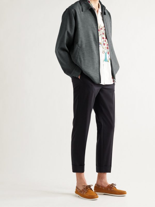 Wool-Blend Blouson Jacket - OU Wool-Blend Blouson Jacket - OU