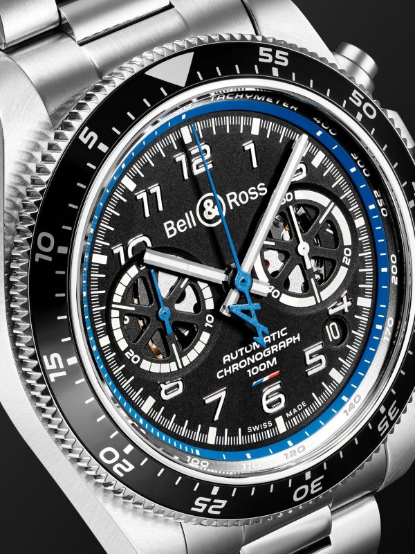 BR V3-94 A.5.21 Limited Edition Automatic Chronograph 43mm Stainless Steel Watch, Ref. No. BRV394-A521/SST - CU