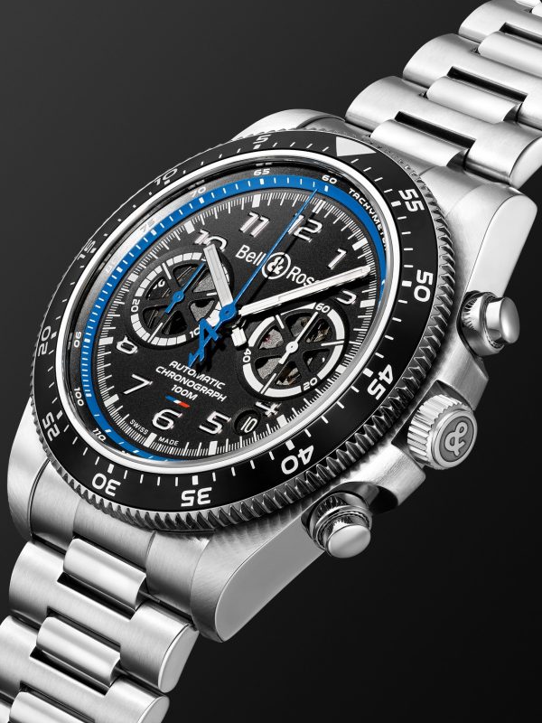 BR V3-94 A.5.21 Limited Edition Automatic Chronograph 43mm Stainless Steel Watch, Ref. No. BRV394-A521/SST - FR