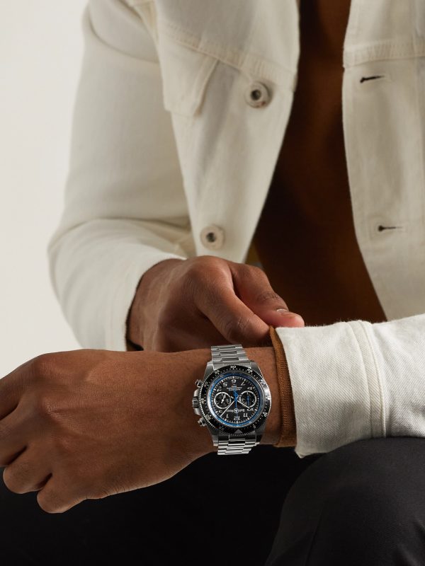 BR V3-94 A.5.21 Limited Edition Automatic Chronograph 43mm Stainless Steel Watch, Ref. No. BRV394-A521/SST - OU