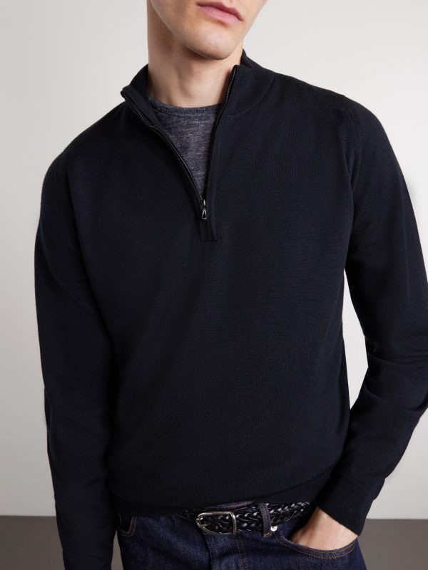 Tapton Slim-Fit Merino Wool Half-Zip Sweater - CU Tapton Slim-Fit Merino Wool Half-Zip Sweater - CU