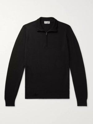 Tapton Slim-Fit Merino Wool Half-Zip Sweater Tapton Slim-Fit Merino Wool Half-Zip Sweater