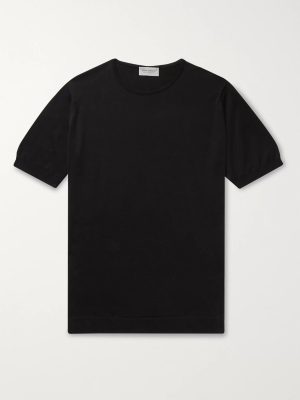 Belden Slim-Fit Knitted Sea Island Cotton T-Shirt