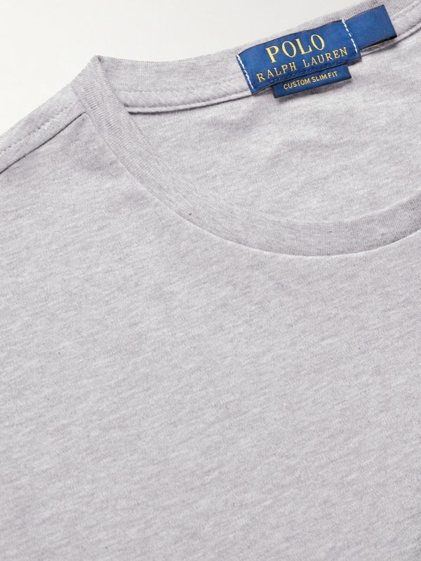 Slim-Fit Mélange Cotton-Jersey T-Shirt - CU