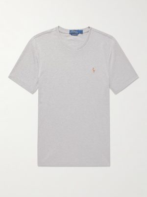 Slim-Fit Mélange Cotton-Jersey T-Shirt Slim-Fit Mélange Cotton-Jersey T-Shirt
