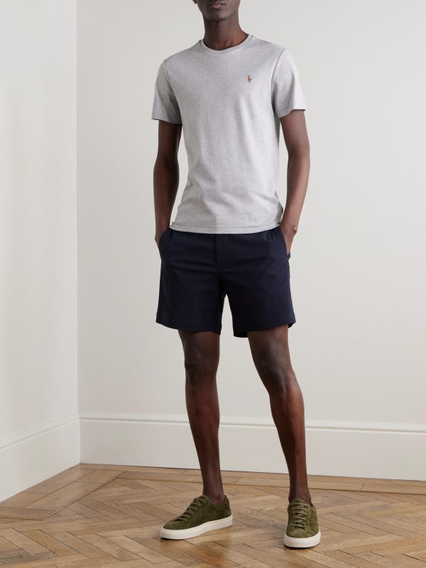 Slim-Fit Mélange Cotton-Jersey T-Shirt - OU