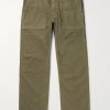 Cotton-Herringbone Trousers