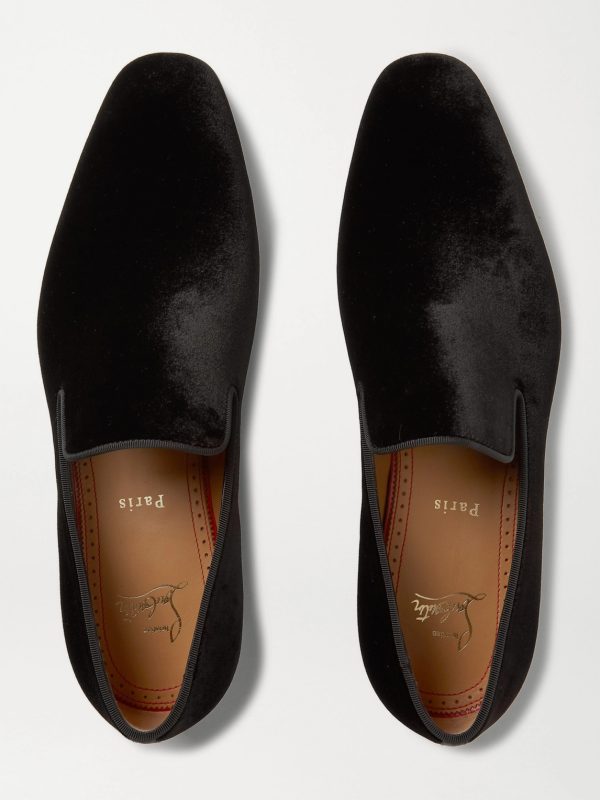 Dandelion Grosgrain-Trimmed Suede Loafers - E3 Dandelion Grosgrain-Trimmed Suede Loafers - E3