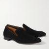 Dandelion Grosgrain-Trimmed Suede Loafers - FR Dandelion Grosgrain-Trimmed Suede Loafers - FR