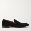 Dandelion Grosgrain-Trimmed Suede Loafers Dandelion Grosgrain-Trimmed Suede Loafers