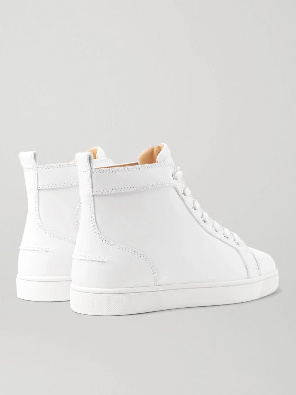 Louis Leather High-Top Sneakers - BK Louis Leather High-Top Sneakers - BK