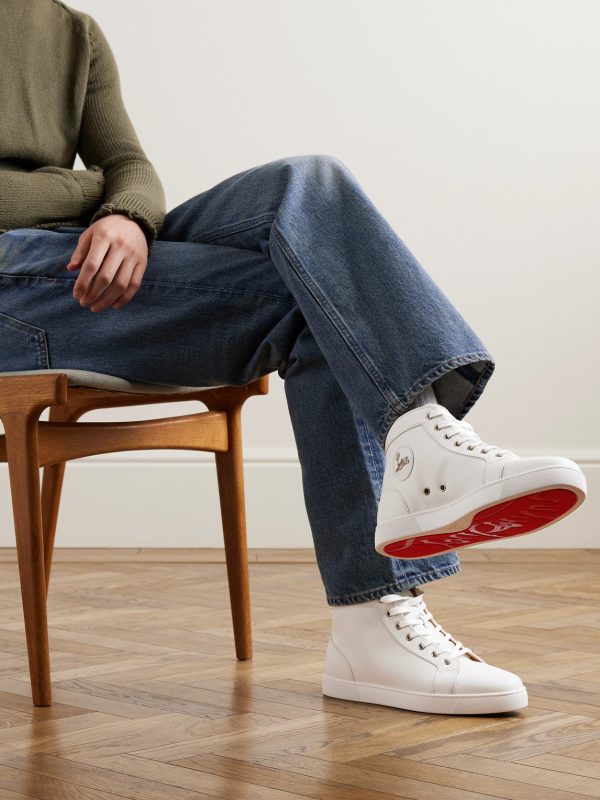 Louis Leather High-Top Sneakers - OU Louis Leather High-Top Sneakers - OU