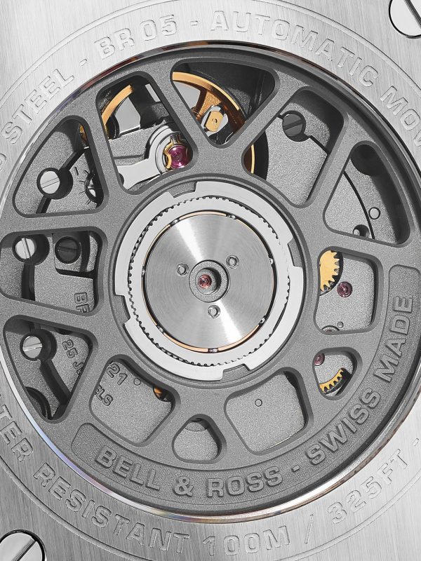 BR 05 Grey Steel Automatic 40mm Stainless Steel and Rubber Watch, Ref. No. BR05A-GR-ST/SRB - E1 BR 05 Grey Steel Automatic 40mm Stainless Steel and Rubber Watch, Ref. No. BR05A-GR-ST/SRB - E1
