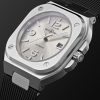 BR 05 Grey Steel Automatic 40mm Stainless Steel and Rubber Watch, Ref. No. BR05A-GR-ST/SRB - FR BR 05 Grey Steel Automatic 40mm Stainless Steel and Rubber Watch, Ref. No. BR05A-GR-ST/SRB - FR