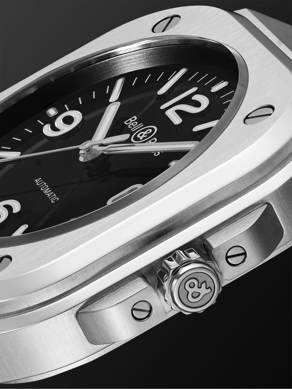 BR 05 Black Steel Automatic 40mm Stainless Steel Watch, Ref. No. BR05A-BL-ST/SST - CU BR 05 Black Steel Automatic 40mm Stainless Steel Watch, Ref. No. BR05A-BL-ST/SST - CU