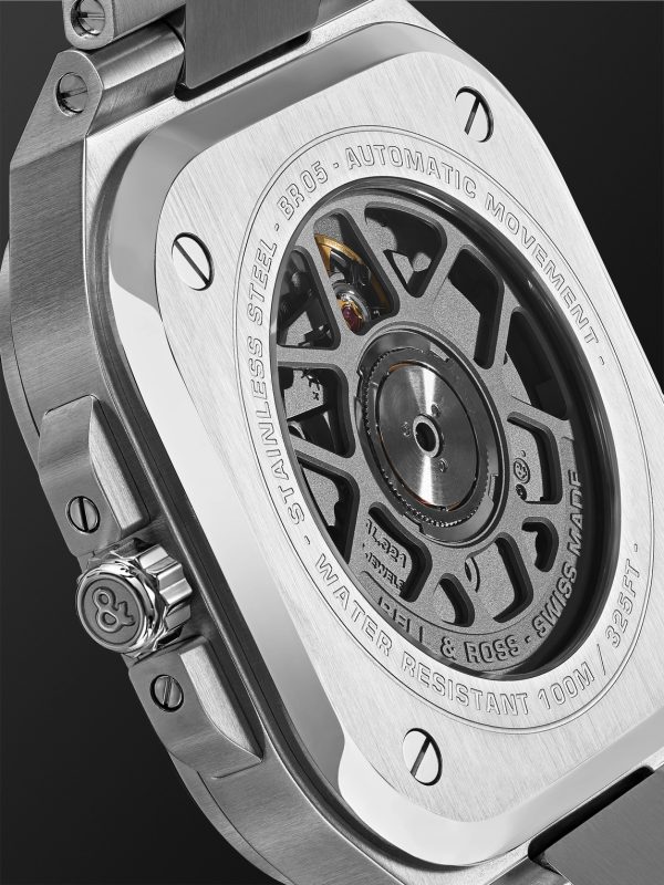 BR 05 Black Steel Automatic 40mm Stainless Steel Watch, Ref. No. BR05A-BL-ST/SST - E1 BR 05 Black Steel Automatic 40mm Stainless Steel Watch, Ref. No. BR05A-BL-ST/SST - E1