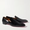 Dandelion Grosgrain-Trimmed Patent-Leather Loafers - FR Dandelion Grosgrain-Trimmed Patent-Leather Loafers - FR