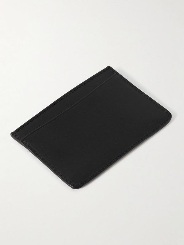 Logo-Debossed Leather Cardholder - BK Logo-Debossed Leather Cardholder - BK