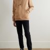 Checked Cotton-Blend Jersey Hoodie - OU Checked Cotton-Blend Jersey Hoodie - OU