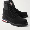Vancouver Shell-Trimmed Suede Hiking Boots - FR
