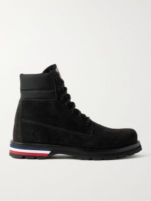 Vancouver Shell-Trimmed Suede Hiking Boots Vancouver Shell-Trimmed Suede Hiking Boots