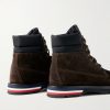 Vancouver Shell-Trimmed Suede Hiking Boots - BK Vancouver Shell-Trimmed Suede Hiking Boots - BK