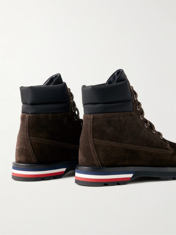 Vancouver Shell-Trimmed Suede Hiking Boots - BK Vancouver Shell-Trimmed Suede Hiking Boots - BK