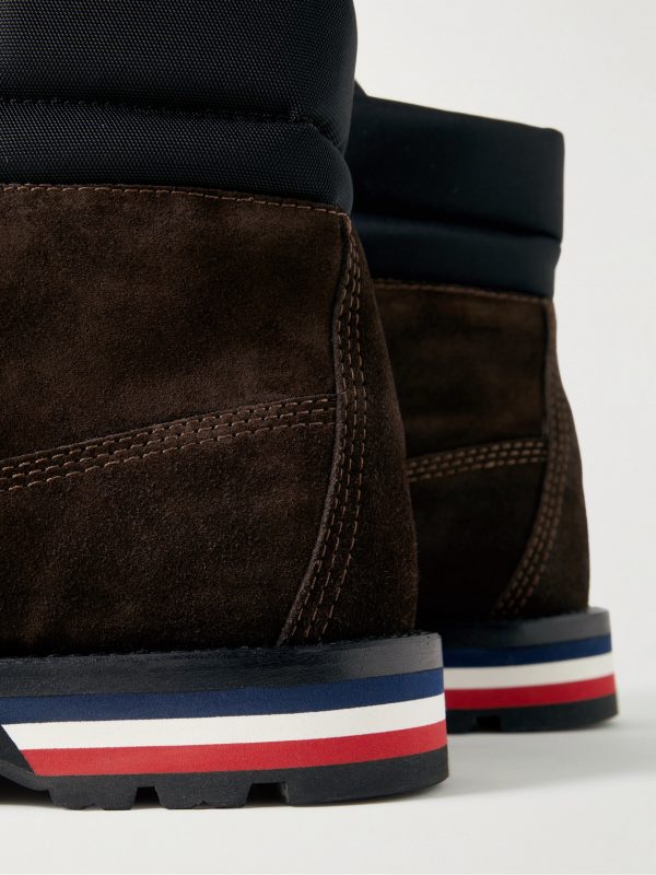 Vancouver Shell-Trimmed Suede Hiking Boots - CU Vancouver Shell-Trimmed Suede Hiking Boots - CU