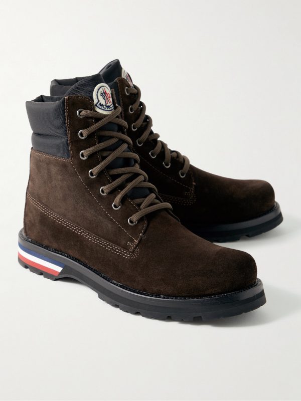 Vancouver Shell-Trimmed Suede Hiking Boots - FR Vancouver Shell-Trimmed Suede Hiking Boots - FR