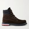 Vancouver Shell-Trimmed Suede Hiking Boots Vancouver Shell-Trimmed Suede Hiking Boots