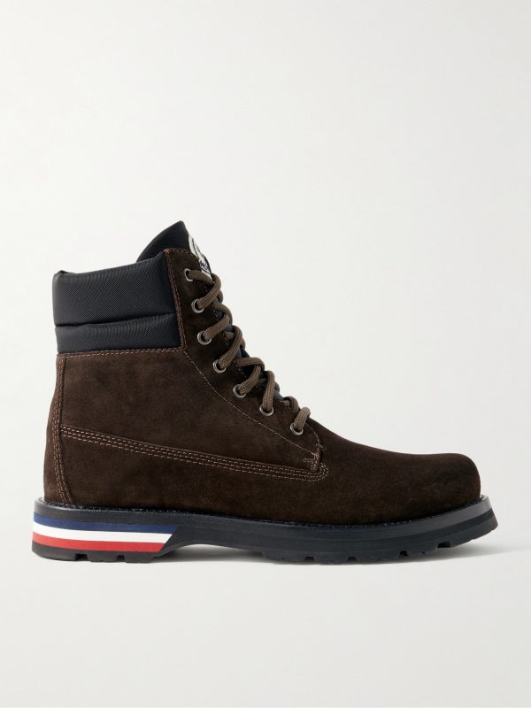 Vancouver Shell-Trimmed Suede Hiking Boots Vancouver Shell-Trimmed Suede Hiking Boots