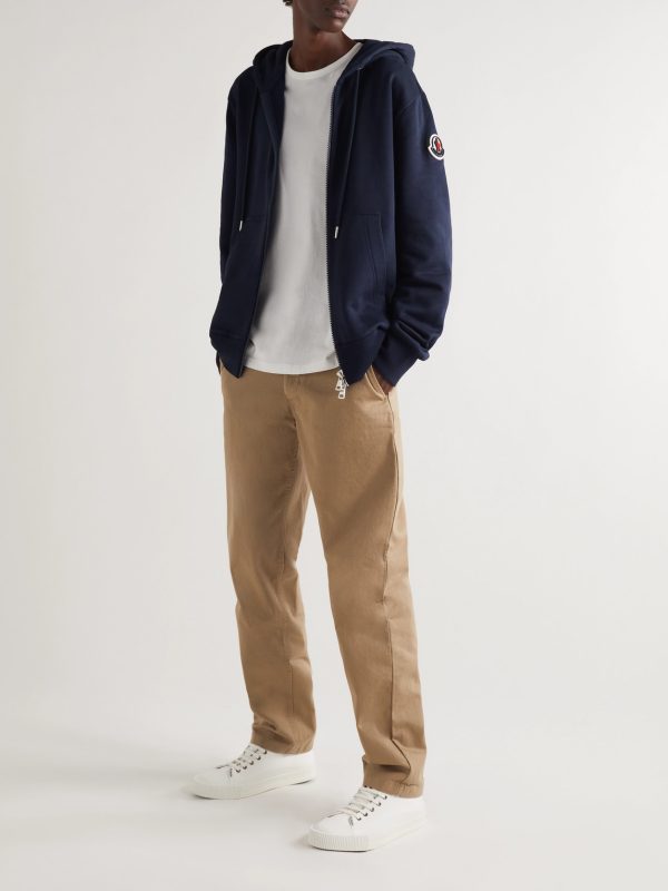 Logo-Appliquéd Cotton-Jersey Zip-Up Hoodie - OU Logo-Appliquéd Cotton-Jersey Zip-Up Hoodie - OU