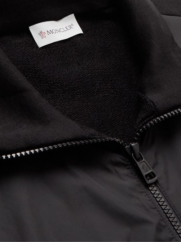 Logo-Appliquéd Cotton-Jersey and Shell Track Jacket - CU Logo-Appliquéd Cotton-Jersey and Shell Track Jacket - CU