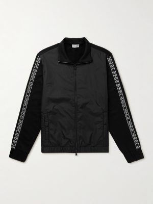 Logo-Appliquéd Cotton-Jersey and Shell Track Jacket Logo-Appliquéd Cotton-Jersey and Shell Track Jacket